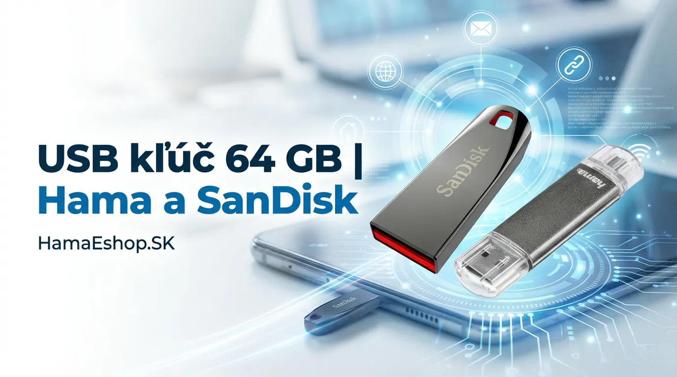 USB kľúč 64 GB - Hama a SanDisk 